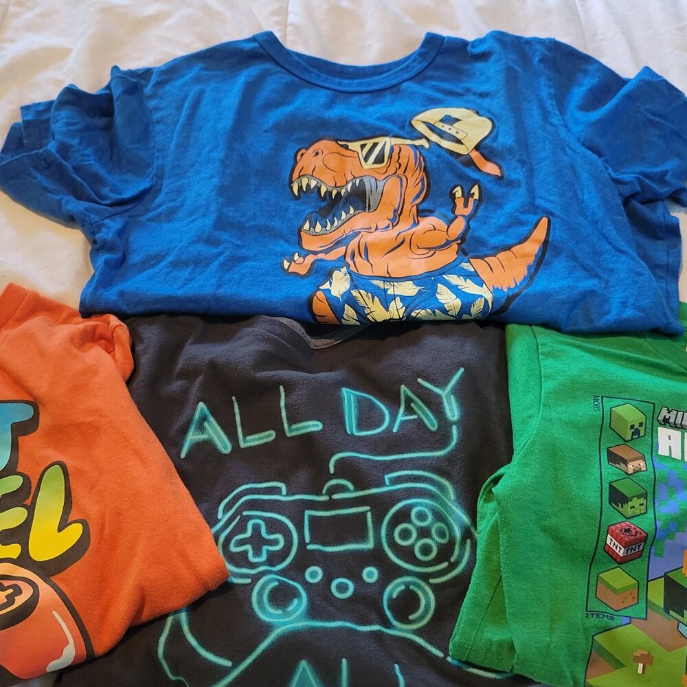 Bundle of Boys Size 10/12 Shorts (3 long and 1 short sleeve)